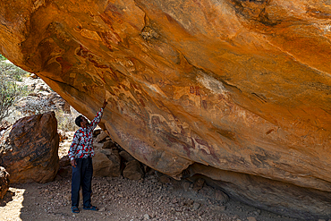 Rock art paintings of Laas Geel, near Hargeisa, Somaliland, Somalia, Africa