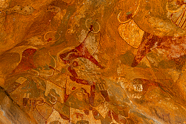 Rock art paintings of Laas Geel, near Hargeisa, Somaliland, Somalia, Africa