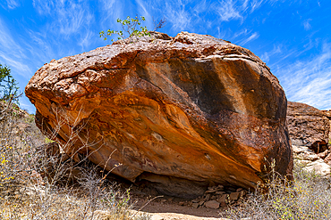 Rock art paintings of Laas Geel, near Hargeisa, Somaliland, Somalia, Africa