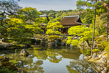 Ginkaku-ji Zen Temple (Jisho-ji) (Temple of the Silver Pavilion), UNESCO World Heritage Site, Kyoto, Honshu, Japan, Asia