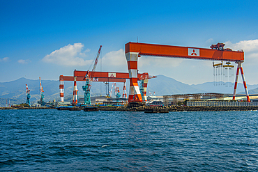 Mitsubishi wharf, Nagasaki, Kyushu, Japan, Asia