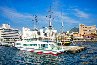 The harbour of Nagasaki, Kyushu, Japan, Asia