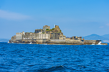 Hashima Island (Gunkanjima) (Warship Island) (Battleship Island), Nagasaki, Kyushu, Japan, Asia