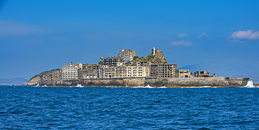 Hashima Island (Gunkanjima) (Warship Island) (Battleship Island), Nagasaki, Kyushu, Japan, Asia