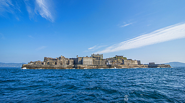 Hashima Island (Gunkanjima) (Warship Island) (Battleship Island), Nagasaki, Kyushu, Japan, Asia