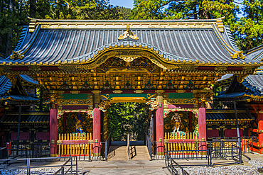 Entrance to the Iemitsu Mausoleum (Taiyuinbyo), UNESCO World Heritage Site, Nikko, Tochigi Prefecture, Kanto, Honshu, Japan, Asia