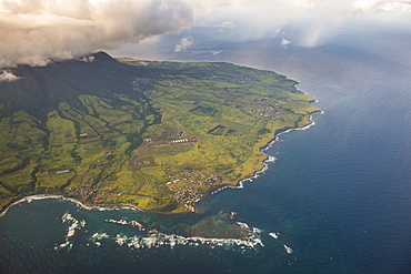 Aerial of St. Kitts, St. Kitts and Nevis, West Indies, Caribbean, Central America