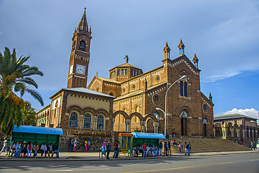 St. Mary´s Catholic Cathedral on Harnet Avenue, Asmara, Eritrea, Africa