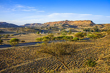 Mountain landscape along the road from Asmarra to Qohaito, Eritrea, Africa