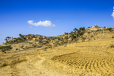 Mountain village in the highlands of Eritrea, Africa