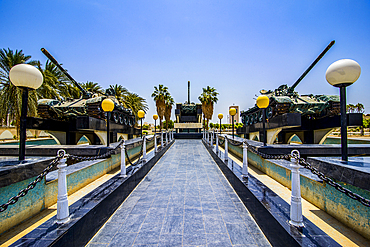 Tank memorial in Massawa, Eritrea, Africa