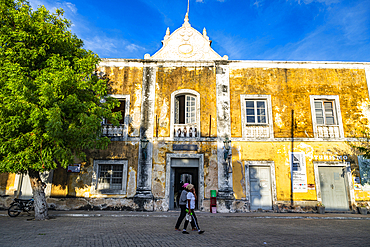 Historic houses on the Island of Mozambique, UNESCO World Heritage Site, Mozambique, Africa