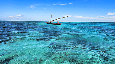 White sand beach on Goa island near the Island of Mozambique, Mozambique, Africa