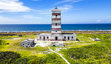 Colonial lighthouse on Goa island near the Island of Mozambique, Mozambique, Africa