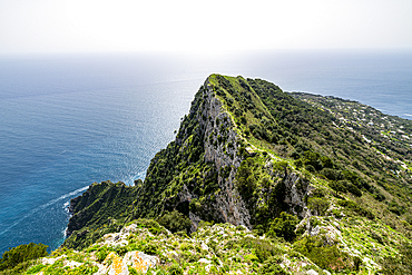 View over the Island of Capri, Gulf of Naples, Campania, Italy, Europe