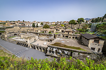 Roman town of Herculaneum, UNESCO World Heritage Site, Campania, Italy, Europe