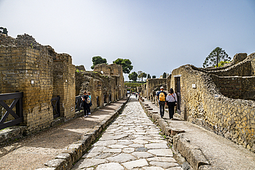 Roman town of Herculaneum, UNESCO World Heritage Site, Campania, Italy, Europe