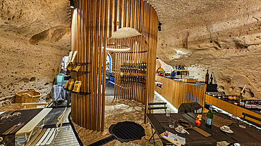 Cave hotel in Sassi di Matera, Basilicata, Italy, Europe