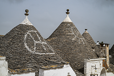 Trulli houses in Alberobello, UNESCO World Heritage Site, Apulia, Italy, Europe