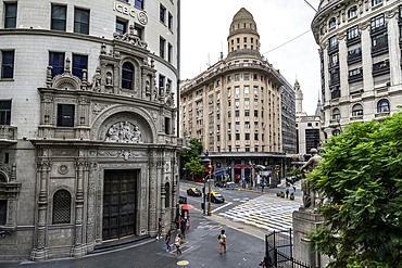 Colonial building, Center of Buenos Aires, Argentina, South America