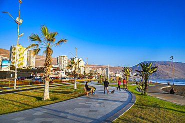 Beachfront of Iquique, Atacama desert, Chile, South America