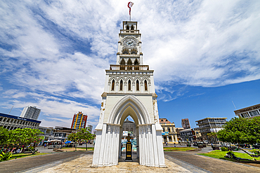 Old clocktower in Iquique, Atacama desert, Chile, South America