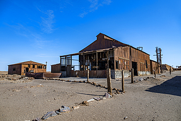 Santa Laura Salpeter mine, UNESCO World Heritage Site, Atacama desert, Chile, South America