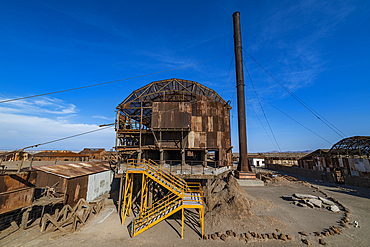 Santa Laura Salpeter mine, UNESCO World Heritage Site, Atacama desert, Chile, South America