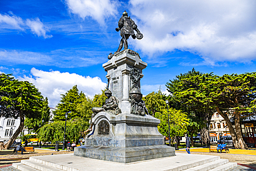 Center of Punta Arenas, Patagonia, Chile, South America