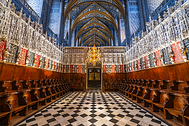 Interior of the Cathedral Sainte-Cecile, UNESCO World Heritage Site, Albi, Midi-Pyrenees, France, Europe