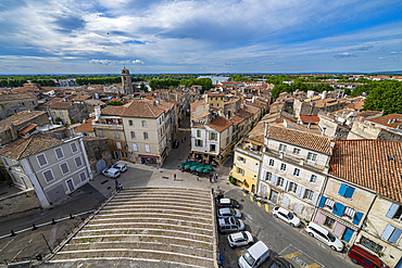 View over Arles, Bouches du Rhone, Provence-Alpes-Cote d'Azur, France, Europe