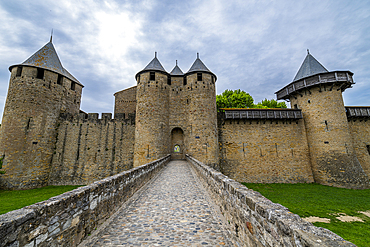 Cite de Carcassonne citadel, UNESCO World Heritage Site, Carcassonne, Aude, Occitania, France, Europe