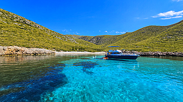 Turquoise water on the Formentor Peninsula, Mallorca, Balearic islands, Spain, Mediterranean, Europe