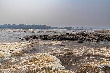 Congo river rapids, Kinshasa, Democratic Republic of Congo, Africa