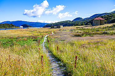 Former Post office, Wulaia Bay, Tierra del Fuego, Chile, South America