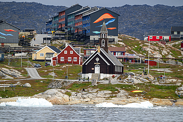 Overlook over Ilulissat, Western Greenland, Denmark, Polar Regions