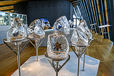 Ice crystalls, Science center, Unesco site Ilulissat icefjord, Western Greenland