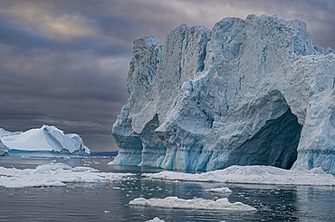 Floating icebergs, Ilulissat Icefjord, UNESCO World Heritage Site, Western Greenland, Denmark, Polar Regions