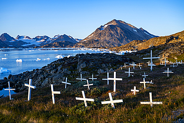 Graveyard in Kulusuk, Greenland, Denmark, Polar Regions