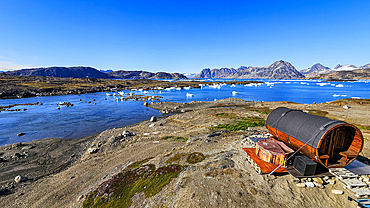 The fjord of Kulusuk, Greenland, Denmark, Polar Regions