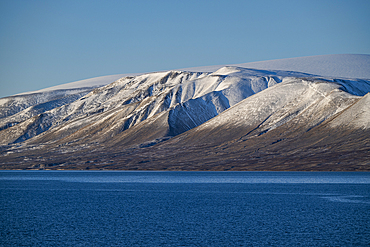 Mountainous landscape, Axel Heiberg island, Nunavut, Canadian Arctic, Canada, North America