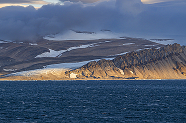 Sunrise over Coburg island, Nunavut, Canadian Arctic, Canada, North America