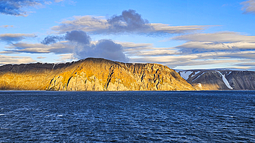 Sunrise over Coburg island, Nunavut, Canadian Arctic, Canada, North America