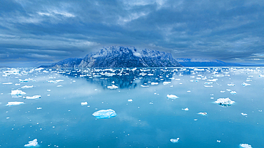 Aerial of the Nuuk Icefjord, Western Greenland, Denmark, Polar Regions