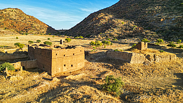 Aerial of Ouara, former capital of the Ouaddai Empire, Chad, Africa