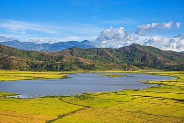 View over the highland plateau of Suai, East Timor, Southeast Asia, Asia