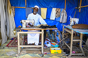 Tailor in Faya Largeaux, Chad, Africa