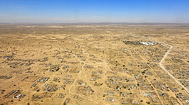 Aerial of Abeche, Chad, Africa