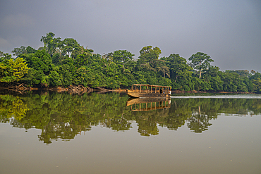 Sangha river in the Trinational Lobeke National Park, Republic of Congo