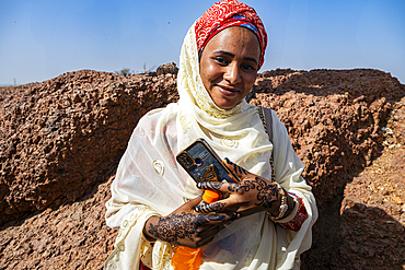 Local student, Dala hill historic iron working place, Kano, Nigeria